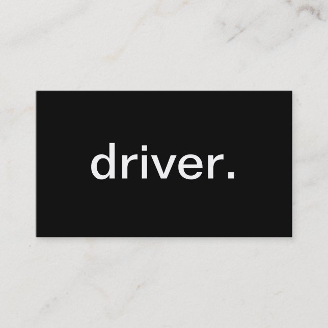 Carte De Visite Conducteur (Devant)