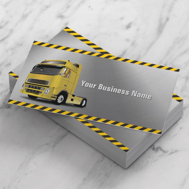 Carte De Visite Conducteur de camion Metal Professionnel (Créateur téléchargé)