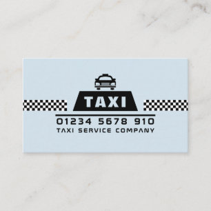 Carte De Visite Conducteur de taxi à la mode et moderne