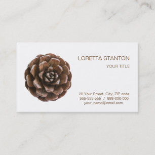 Carte De Visite Cône de pin