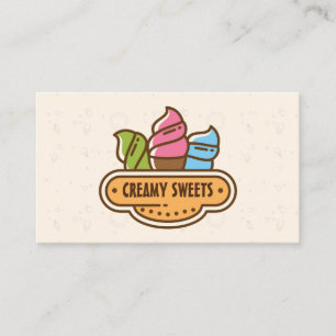 Carte De Visite cônes de crème glacée