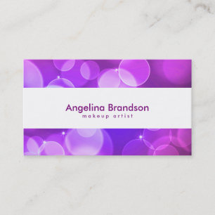 Carte De Visite Confetti blanc cool et unique