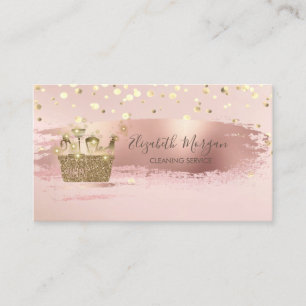 Carte De Visite Confetti d'or, Outils de nettoyage des Parties sci
