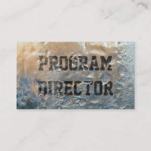Carte de visite congelé de directeur du programme