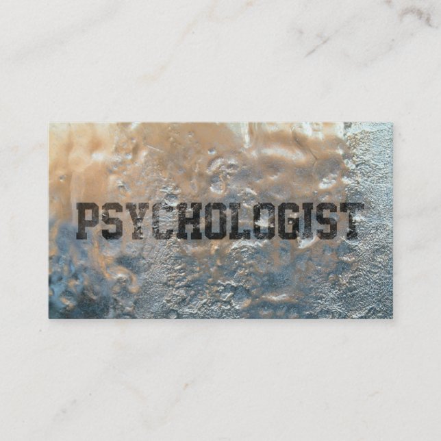 Carte de visite congelé frais de psychologue de (Devant)