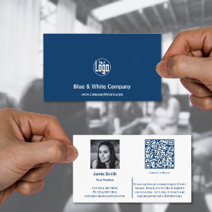 Carte De Visite Connectez l'ambassadeur professionnel Blue