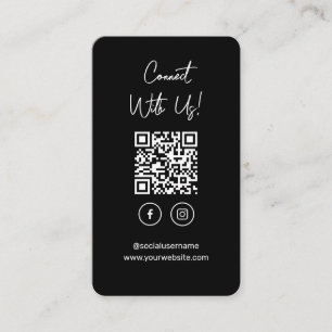 Carte De Visite Connectez-vous aux médias sociaux américains QR Co