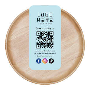 Carte De Visite Connectez-Vous Aux Médias Sociaux Américains QR Co