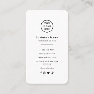 Carte De Visite Connectez-vous avec nous Black Instagram Facebook