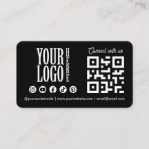 Connectez-vous avec nous Code QR des médias sociau