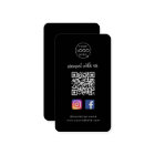 Connectez-vous sur les médias sociaux QR Code Noir