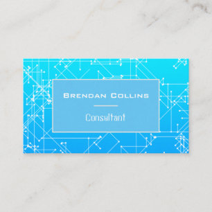 Carte De Visite Connexions bleues fraîches du réseau de