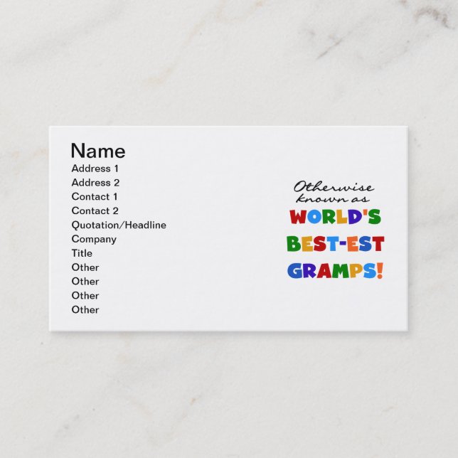 Carte De Visite Connu autrement sous le nom de meilleurs groupes (Devant)