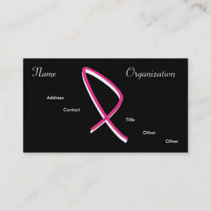 Carte De Visite Conscience de cancer du sein