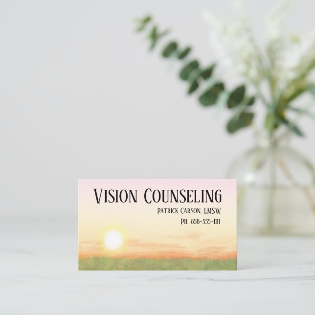 Carte De Visite Conseil de tournage pacifique professionnel (Debout devant)