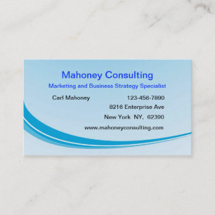 Carte De Visite Conseil en marketing d'entreprise moderne