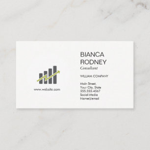 Carte De Visite Conseil marketing   Graphique de données