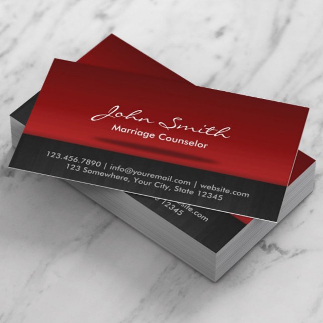 Carte De Visite Conseil matrimonial Consultant professionnel (Créateur téléchargé)