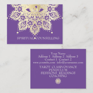 Carte De Visite Conseil Spirituel, Tarot, Psychique Business Ca