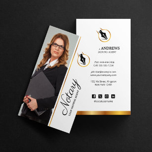 Carte De Visite Conseiller Agent de Signature de Prêt Notaire Prof