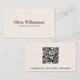 Carte De Visite Conseiller en hypothèque Moderne Minimaliste Profe