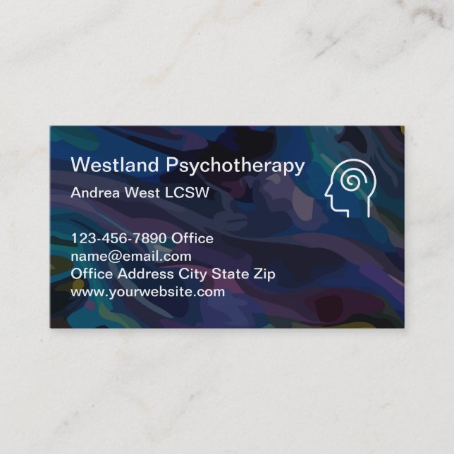 Carte De Visite Conseiller En Santé Mentale De La Psychiatrie (Devant)