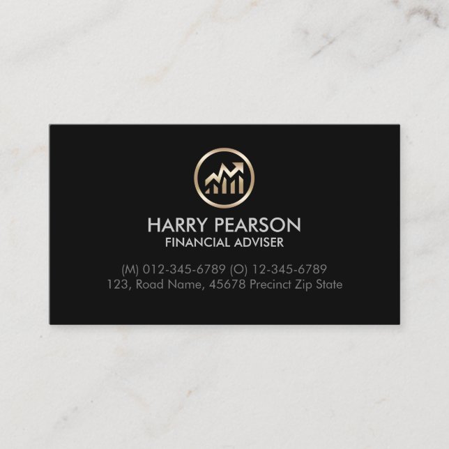 Carte De Visite Conseiller financier (Devant)
