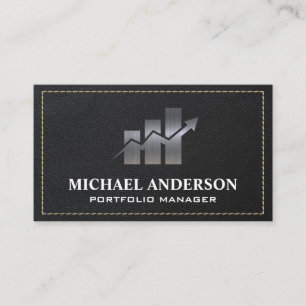 Carte De Visite Conseiller financier   Plan en cuir