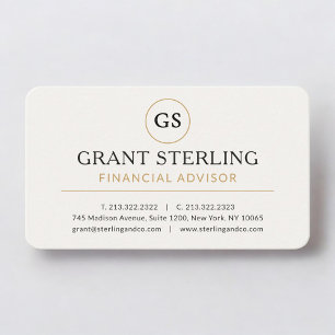 Carte De Visite Conseiller financier professionnel
