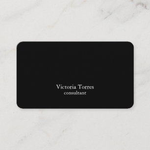 Carte De Visite Conseiller moderne créatif simple noir et blanc