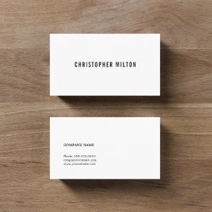 Carte De Visite Conseillère en réseau blanc simple et propre