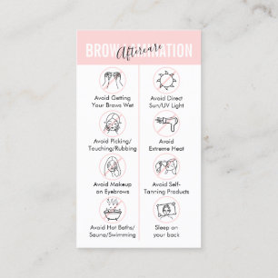 Carte De Visite Conseils de soins postérieurs à la contamination