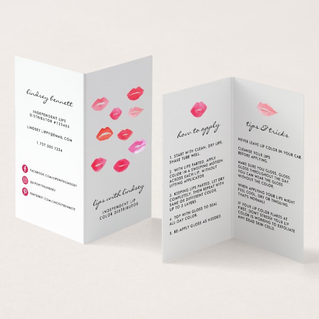 Carte De Visite Conseils et astuces du distributeur de produits Li (Intérieur et extérieur)
