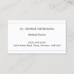 Carte de visite conservateur, simple et corporatif