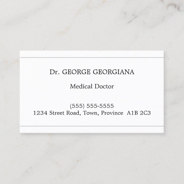 Carte de visite conservateur, simple et corporatif (Devant)