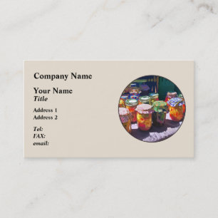 Carte De Visite Conserves au vinaigre et gelées