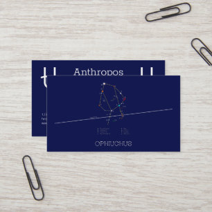 Carte De Visite Constellation du zodiaque Ophiuchus