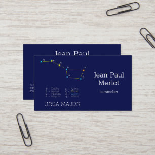 Carte De Visite Constellation Ursa major