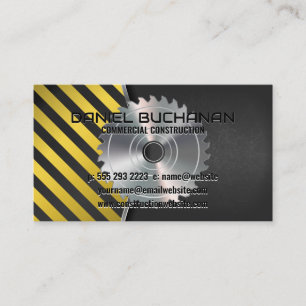 Carte De Visite Constructeur Construction Scie circulaire