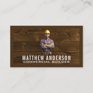 Carte De Visite Constructeur de construction   Bois