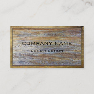 Carte De Visite Constructeur de construction Moderne Bois No 7