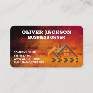 Carte De Visite Constructeur de maisons Entrepreneur