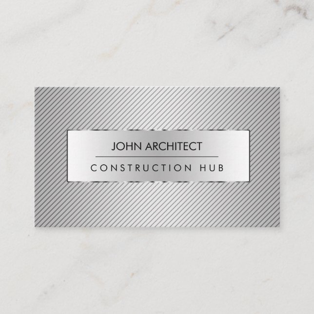 Carte De Visite Constructeur de métal moderne (Devant)