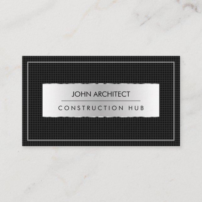 Carte De Visite Constructeur de métal moderne (Devant)