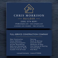 Constructeur Navy Blue Gold Construction Moderne