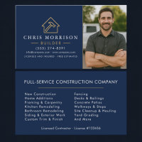 Constructeur Navy Blue Gold Photo Construction