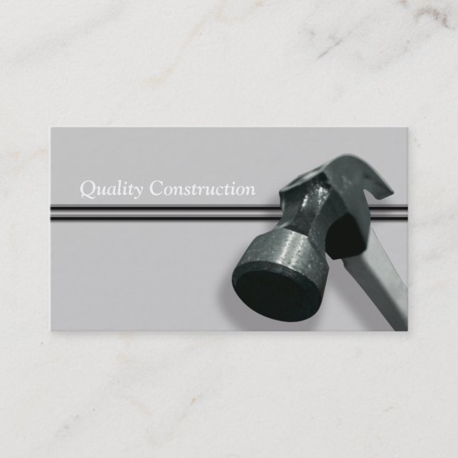 Carte De Visite Construction (Devant)
