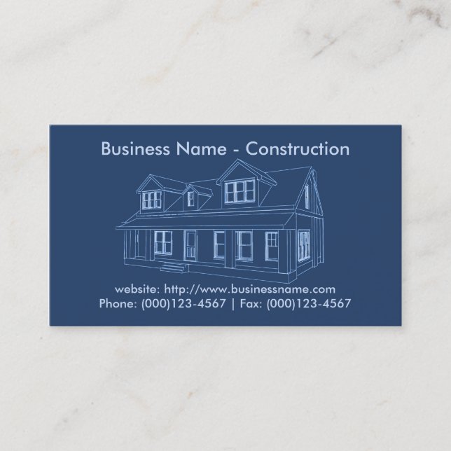Carte de visite : Construction (Devant)
