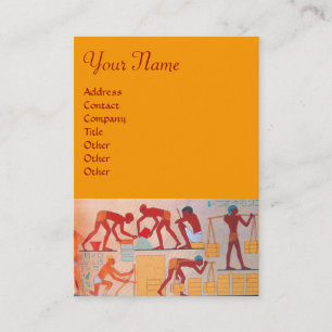 Carte De Visite CONSTRUCTION ARCHITECTURALE rouge jaune orange