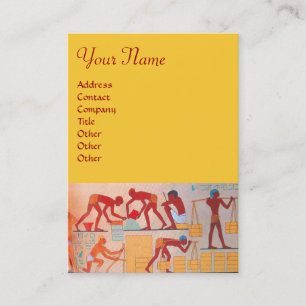 Carte De Visite CONSTRUCTION ARCHITECTURALE rouge jaune orange